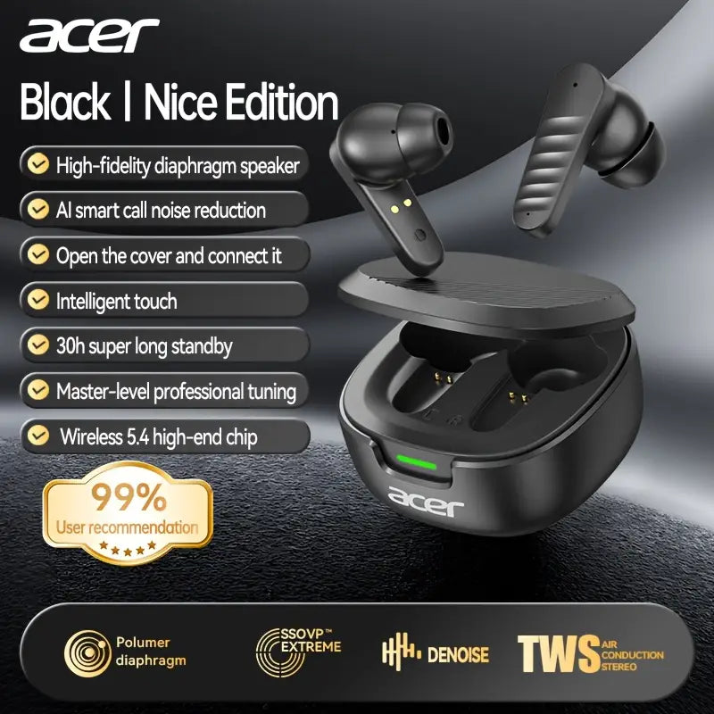 Acer OHR503 Wireless Earbuds | Noise Cancelling Wireless Earbuds