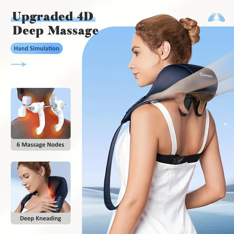 KNQZE Neck Massager – Best Neck and Shoulder Massager with Heat