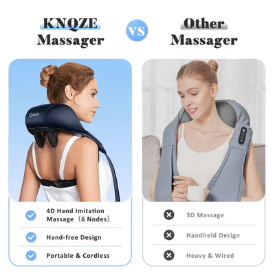 KNQZE Neck Massager – Best Neck and Shoulder Massager with Heat