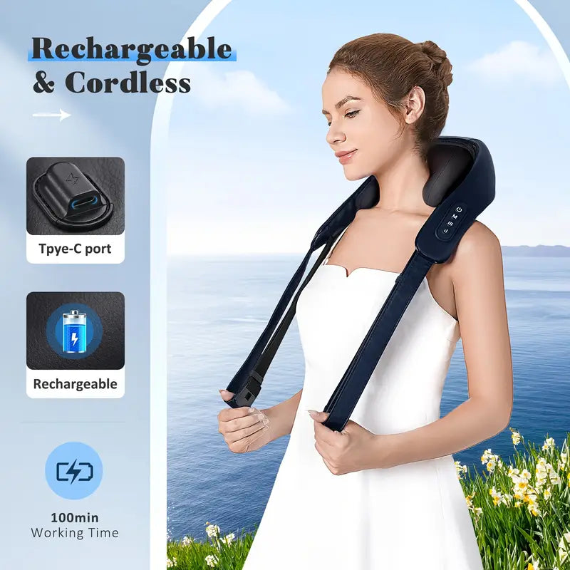 KNQZE Neck Massager – Best Neck and Shoulder Massager with Heat