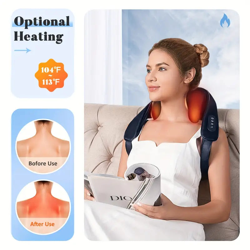KNQZE Neck Massager – Best Neck and Shoulder Massager with Heat