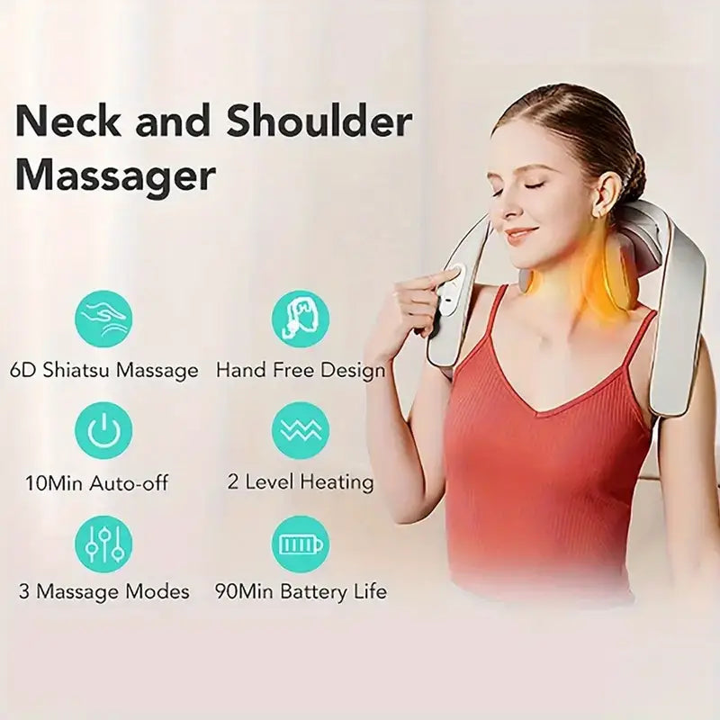 SKG Neck Massager with Heat – Best Neck and Shoulder Massager